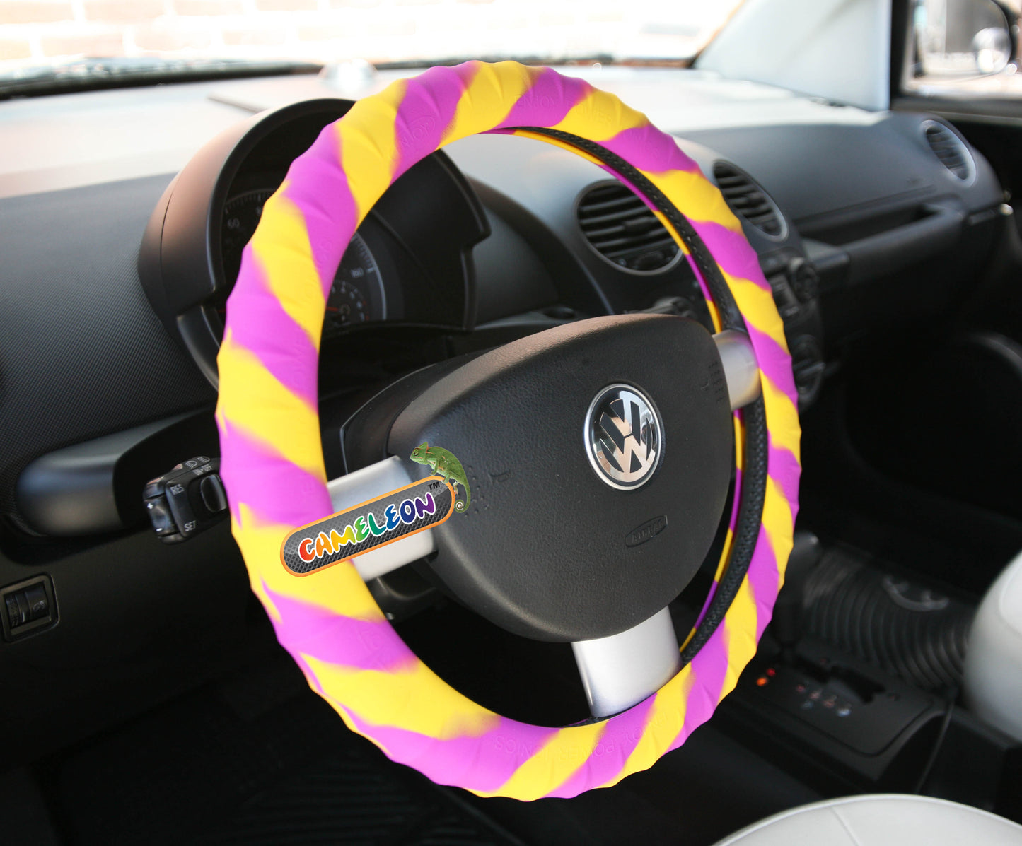 Cameleon Cover- Steering Wheel Cover Maximum Grip Ergonomic Design For Car, SUV 14" To 16"