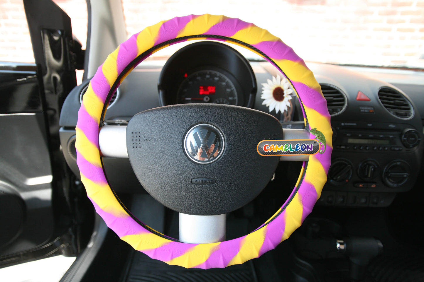 Cameleon Cover- Steering Wheel Cover Maximum Grip Ergonomic Design For Car, SUV 14" To 16"