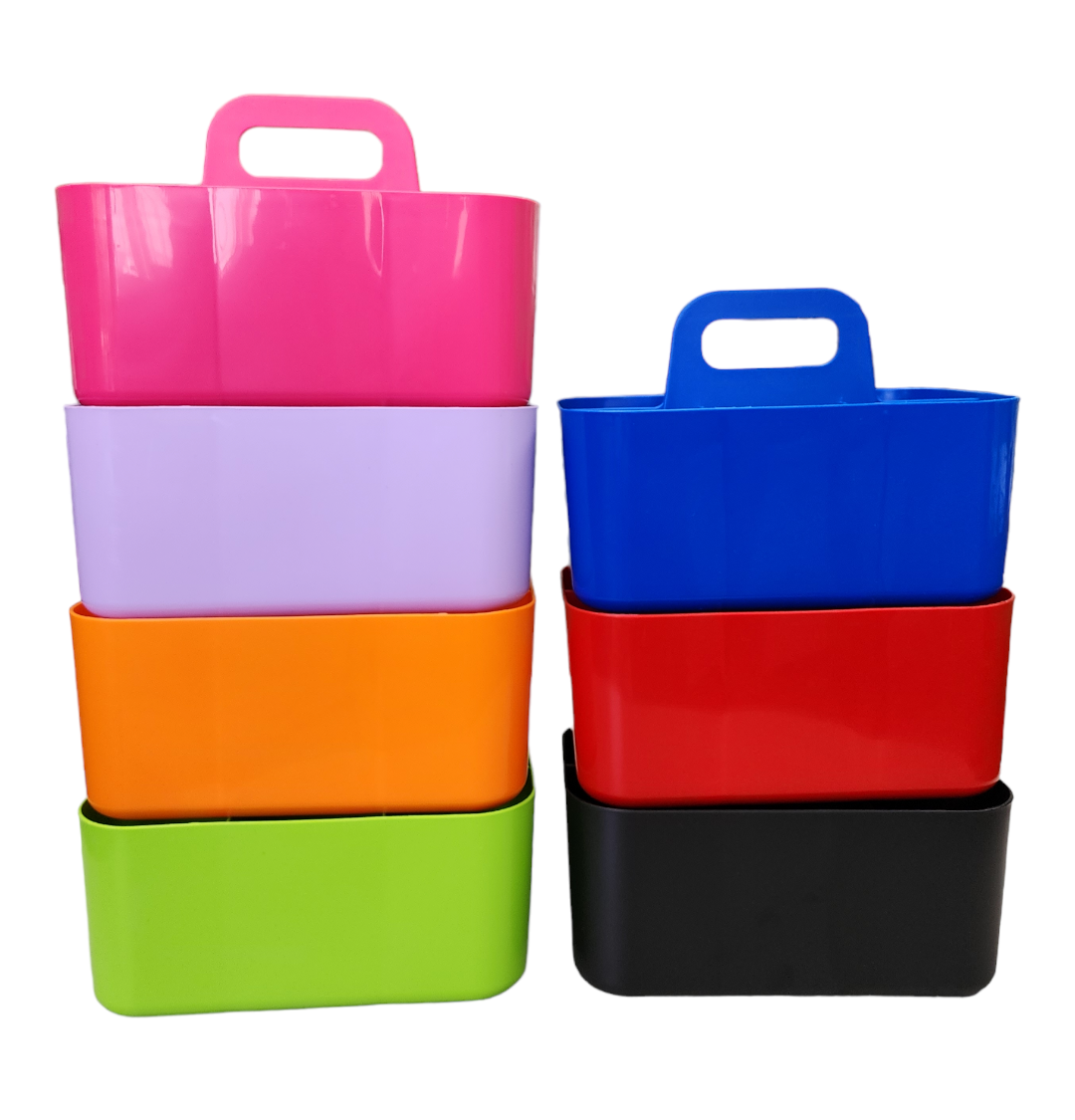 Enjoy Organizer -Small Plastic Portable Stackable Art Caddy Organizer with 6 Compartments Made In USA