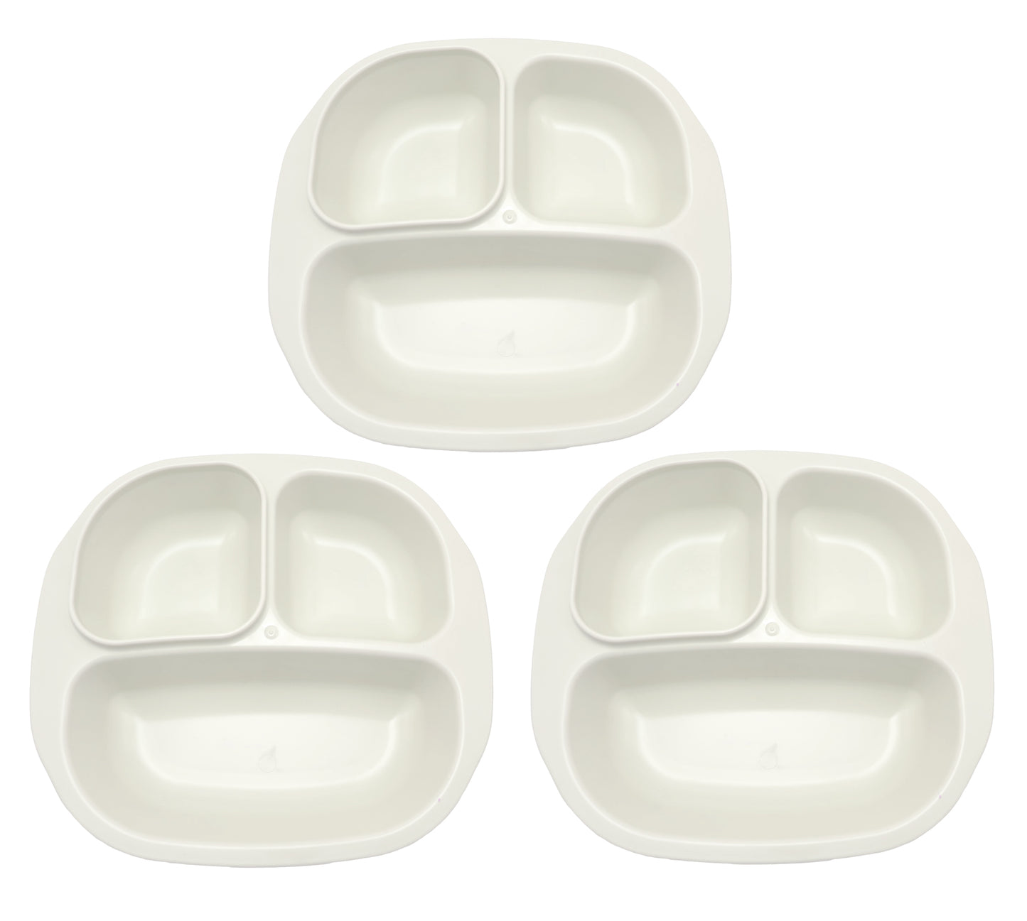 3 Pack Smiley Food Plates Bowl Serving Tray For Kids Adults Made In USA Bpa Free