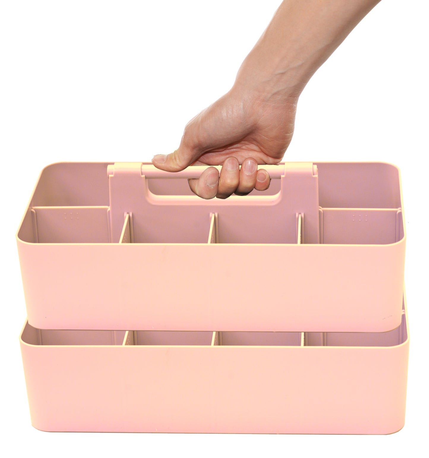 Enjoy Organizer - 2 PACK Plastic Portable Caddy DIY 8 Compartment Made In USA