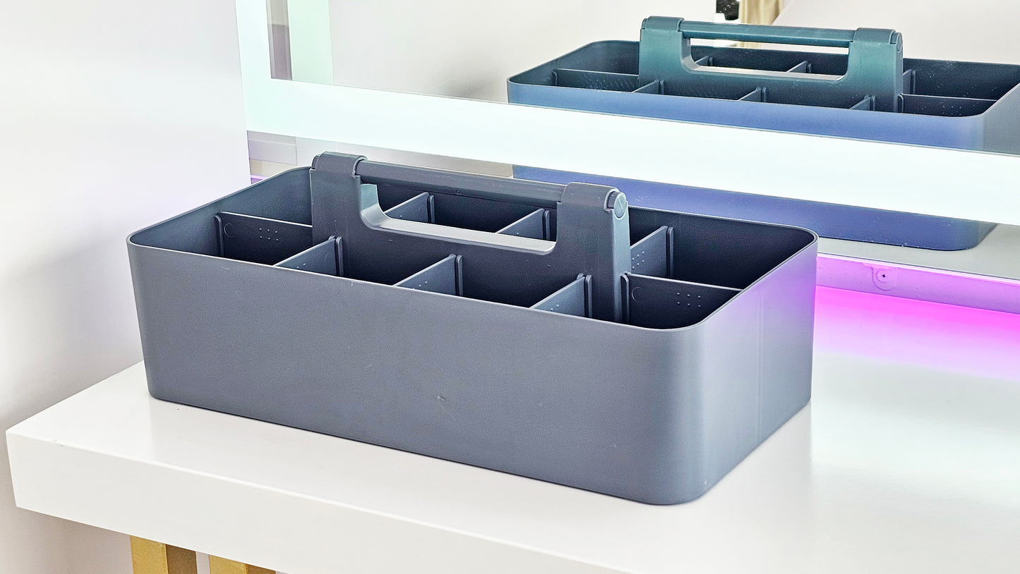 Enjoy Organizer - 6 PACK Portable Caddy Stackable Divided Organizer with Handle 8 Compartment - Made In USA