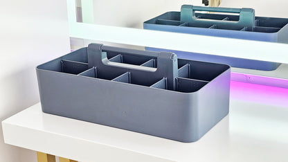 Enjoy Organizer - 6 PACK Portable Caddy Stackable Divided Organizer with Handle 8 Compartment - Made In USA