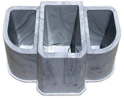 Enjoy Organizer 3 Compartment Home & Office Plastic Pencil Holder 1 PC -Made In USA