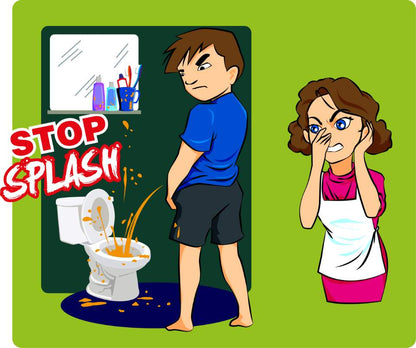 Smart Pee Pee Men Urine Device No Splash Pee Clean Toilet Lavatory