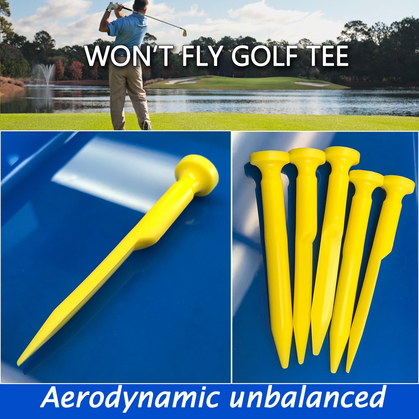 Won't Fly Golf Tee - The Ultimate Tee for Every Golfer