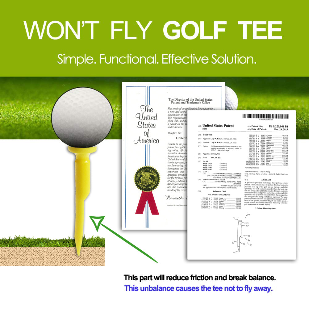 Won't Fly Golf Tee - The Ultimate Tee for Every Golfer