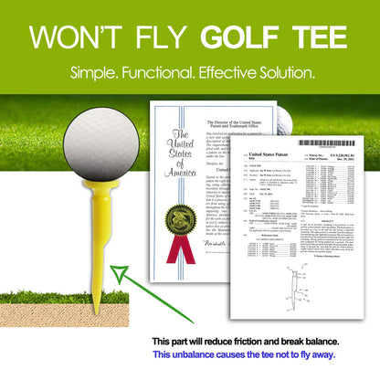 Won't Fly Golf Tee - The Ultimate Tee for Every Golfer
