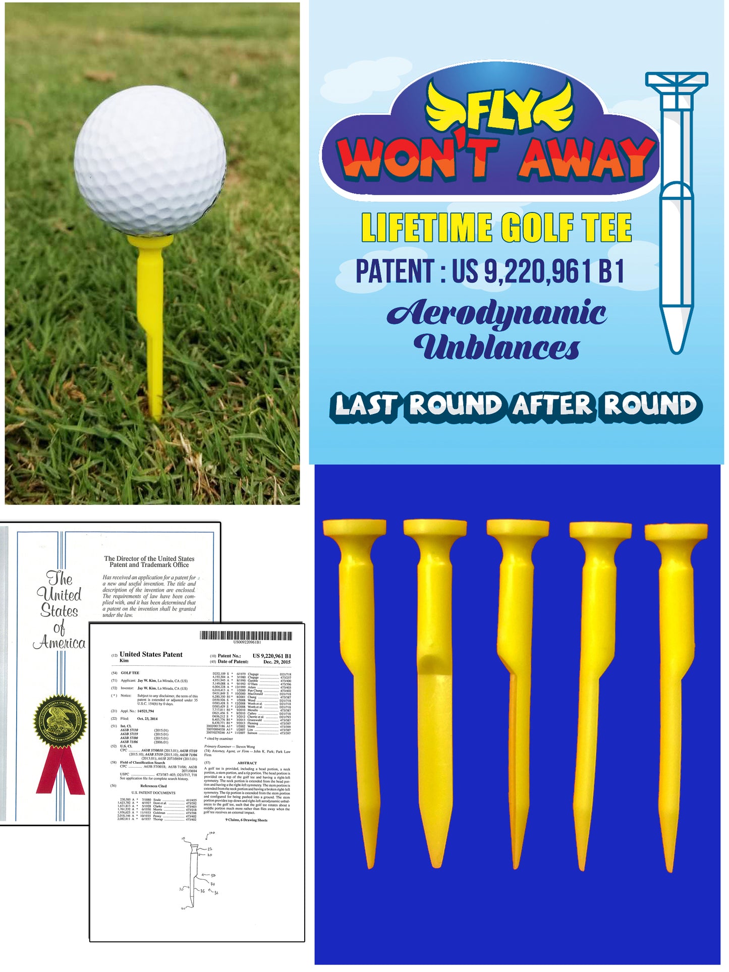 Won't Fly Golf Tee - The Ultimate Tee for Every Golfer