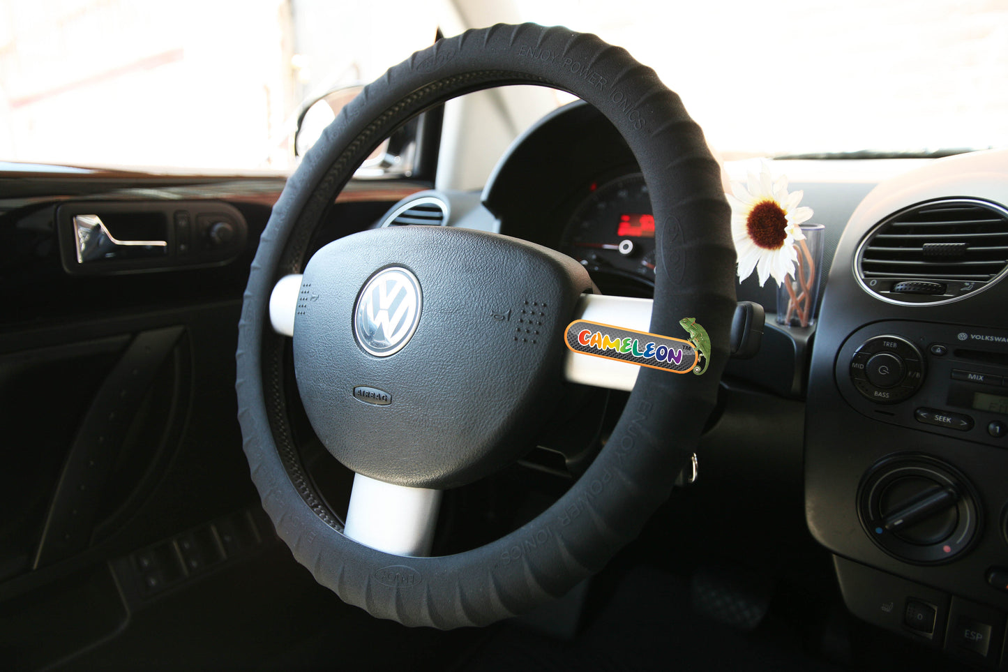 Cameleon Cover- Steering Wheel Cover Maximum Grip Ergonomic Design For Car, SUV 14" To 16"