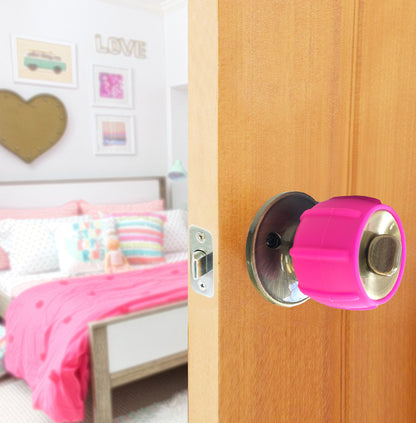 ENJOY COVER 4 Pack Silicone Door knob Grips Maximum Grip Nonslip Arthritis & Senior Living Aids Grippy Easy Open Fits All Universal