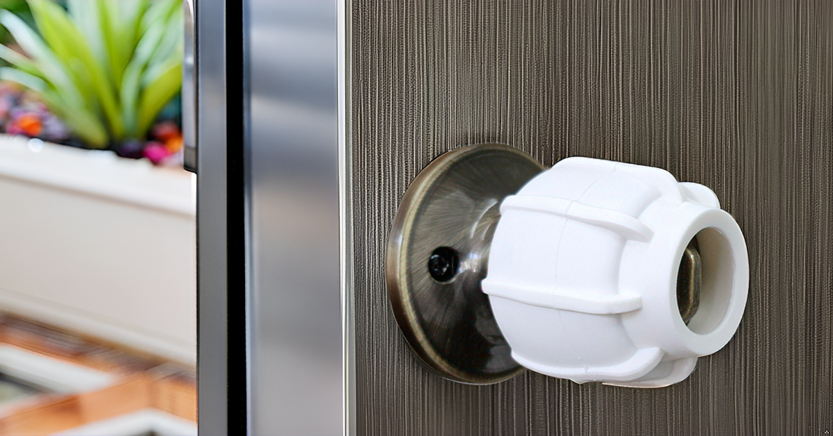 New-“Enjoy Cover - 2 PACK The Ultimate Door Knob Grip & Wall Protector” All In One. Door Stopper
