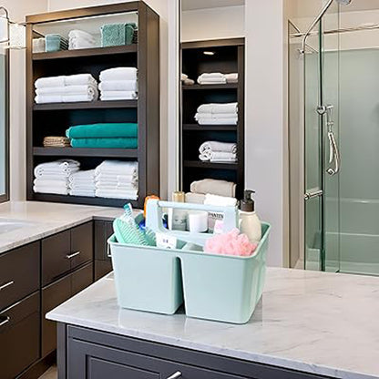 Enjoy Organizer-Shower Caddy Organizer with Handle, 3 Compartments, Portable Storage Bin for Bathroom, Dorm, Gym -Made In USA