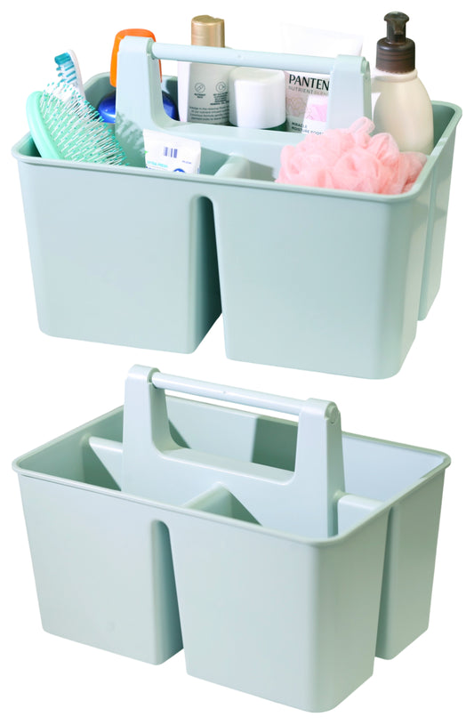 Enjoy Organizer-2 PACK Shower Caddy Organizer with Handle, 3 Compartments, Portable Storage Bin for Bathroom, Dorm, Gym -Made In USA (Copy)