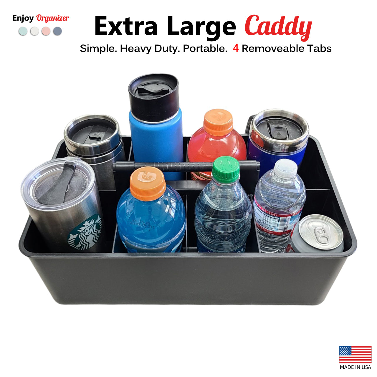 Enjoy Organizer- Commercial Extra Large Portable Caddy Made In USA