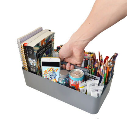 Enjoy Organizer - 2 PACK Plastic Portable Caddy DIY 8 Compartment Made In USA
