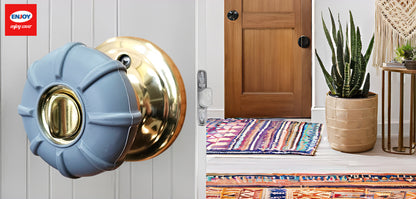 Enjoy Cover | 2 Pack Upgraded Ergonomic Design Door Knob Cover Grips, Non-Slip, Arthritis and Senior Living Aids, Universal Size