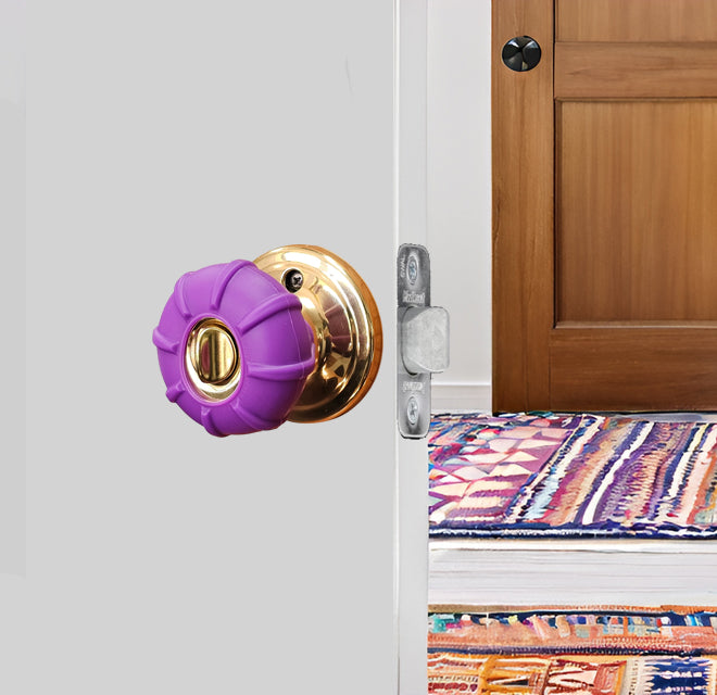Enjoy Cover | 2 Pack Upgraded Ergonomic Design Door Knob Cover Grips, Non-Slip, Arthritis and Senior Living Aids, Universal Size