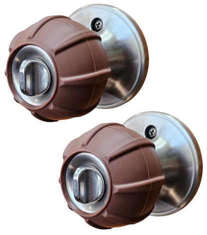Enjoy Cover | 2 Pack Upgraded Ergonomic Design Door Knob Cover Grips, Non-Slip, Arthritis and Senior Living Aids, Universal Size