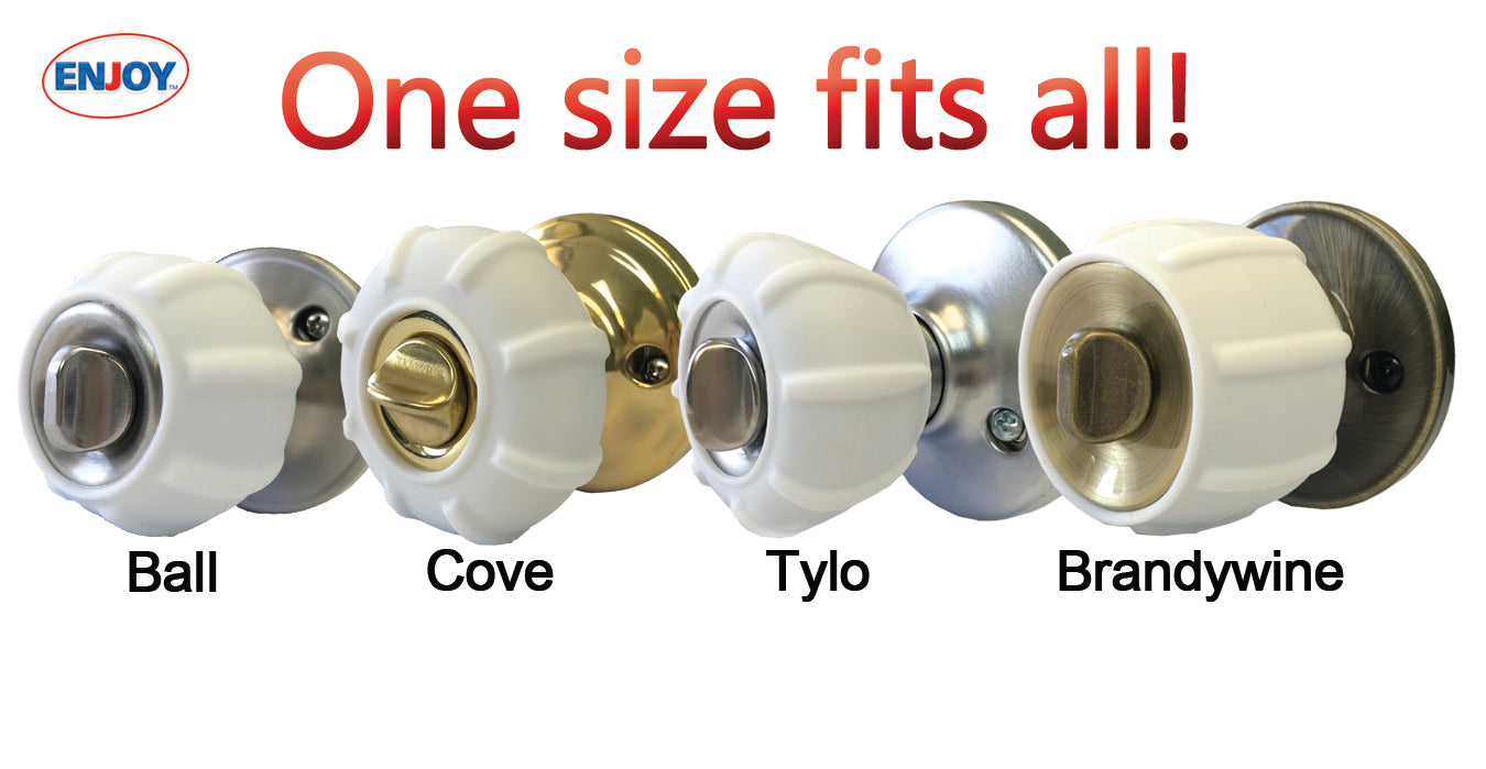 Enjoy Cover Universal Silicone Door Knob Grips, Durable 2 Pack