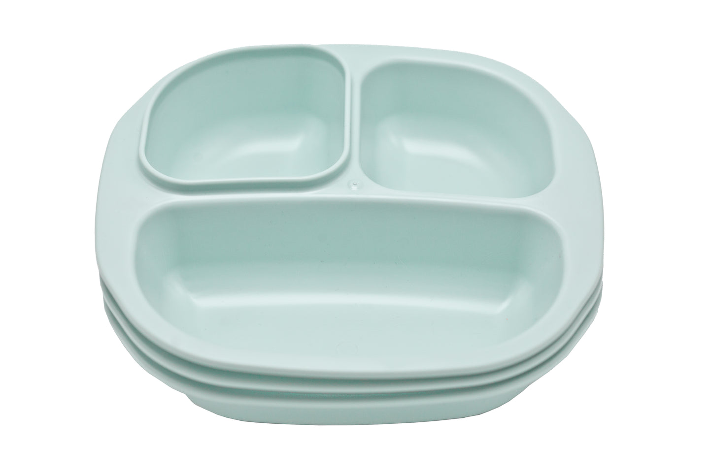 3 Pack Smiley Food Plates Bowl Serving Tray For Kids Adults Made In USA Bpa Free