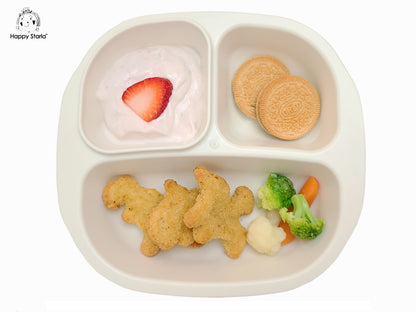 3 Pack Smiley Food Plates Bowl Serving Tray For Kids Adults Made In USA Bpa Free