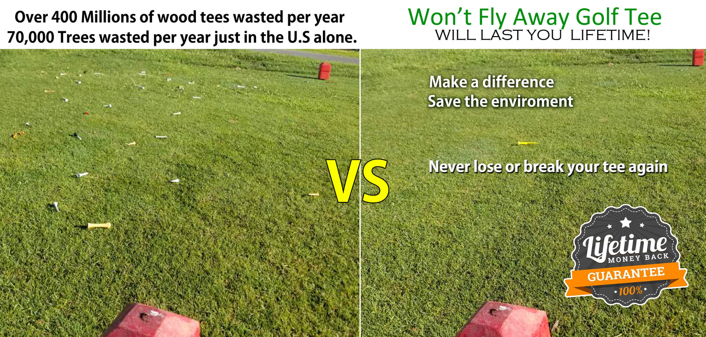 Won't Fly Golf Tee - The Ultimate Tee for Every Golfer