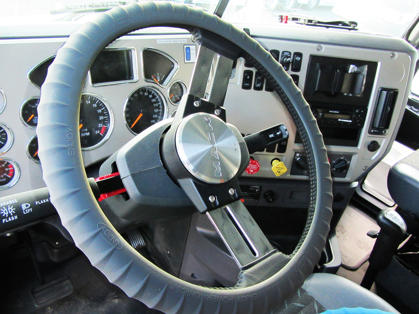 Cameleon Cover Silicone Semi-Truck Steering Wheel Cover Fits 16" 17" 18" 19" Steering Maximum Grip